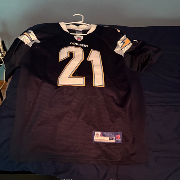 Reebok Navy and White Chargers Jersey - Picture 1 of 5